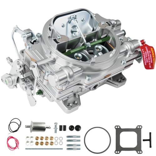 1407 Carburetor 750 CFM 4 Barrel Square Bore Manual Choke Replacement for Edelbrock Performer Series Compatible with Chevrolet Corvette GMC Dodge Ram Silverado Cadillac