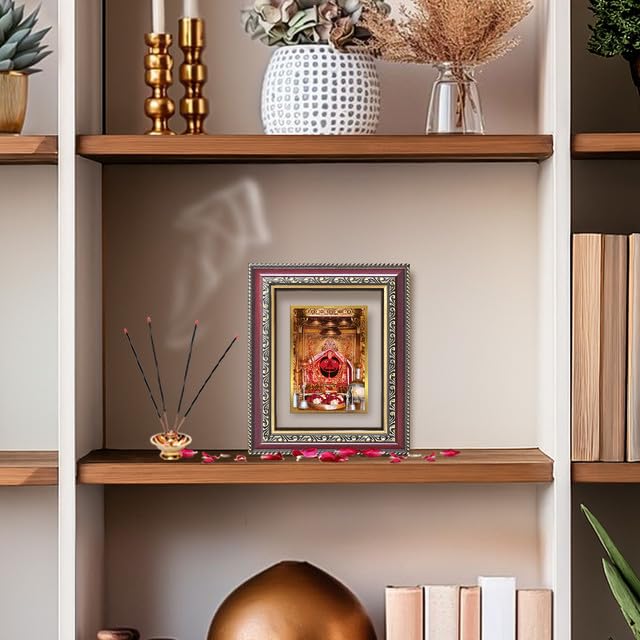 Image of DIVINITI Salasar Balaji 24K Gold Plated Foil Wall and Tabletop Photo Frame for Home Decor, Puja Room, Living Room, Office, Luxury Gifting | DG Frame 105 S1 (16x13.5 CM)