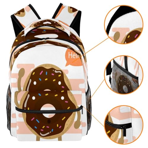 Sac de voyage décontracté imprimé donuts pour les sorties de weekend - 3