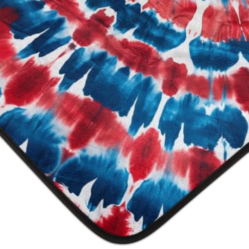 Tapis tie-dye 122x183 antidérapant grand tapis de salon moderne et lavable