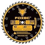 FOXBC 10 Inch Ultimate General Purpose Table Saw Blade...