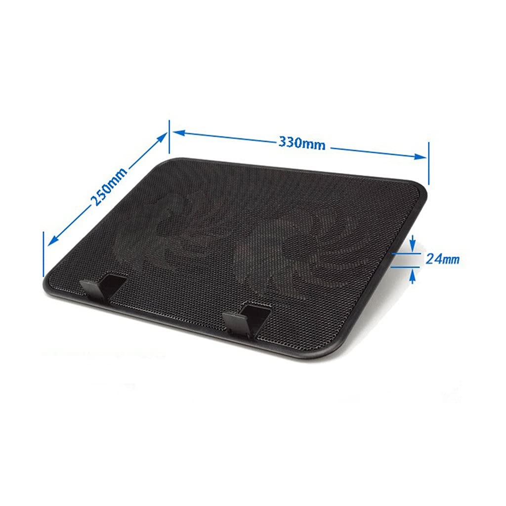 14-calowy notebook Cooler 5v wentylator zewnętrzny laptop podkładka chłodząca smukły stojak szybki cichy metalowy panel