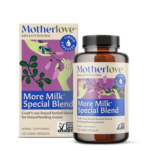 Image of Motherlove More Milk Special Blend (120 Capsule Value Size) Herbal Lactation Supplement w/Goat’s Rue to Build Breast Tissue & Support Breast Milk Supply—Non-GMO, Organic Herbs, Vegan, Soy-Free