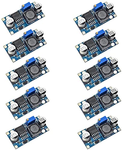 DollaTek10Pcs LM2596 DC to DC High Efficiency Voltage Regulator 3.0-40V to 1.5-35V Buck Converter DIY Power Supply Step Down Module