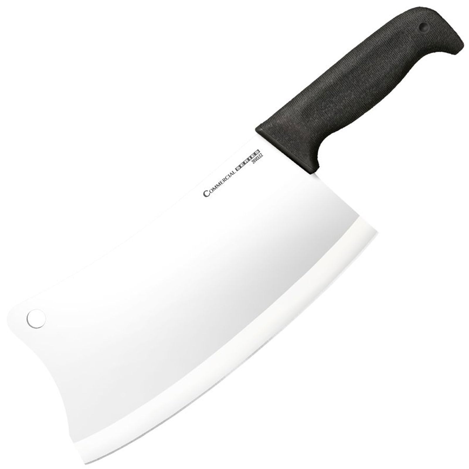 Cold Steel Cleaver 9 Durable Cryo-Quenched German 4116 Stainless Steel Fixed Blade Knife with Kray-Ex Handle Heavy Duty