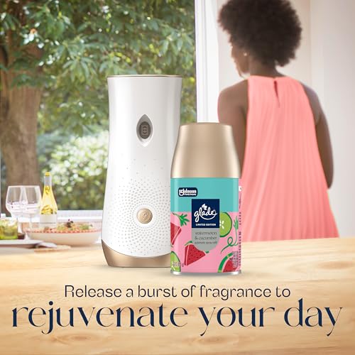 Glade Automatic Spray Refill, Watermelon & Cucumber, Scented Air Freshener for Home and Bathroom, 6.2 Oz, 2 Count - image 5