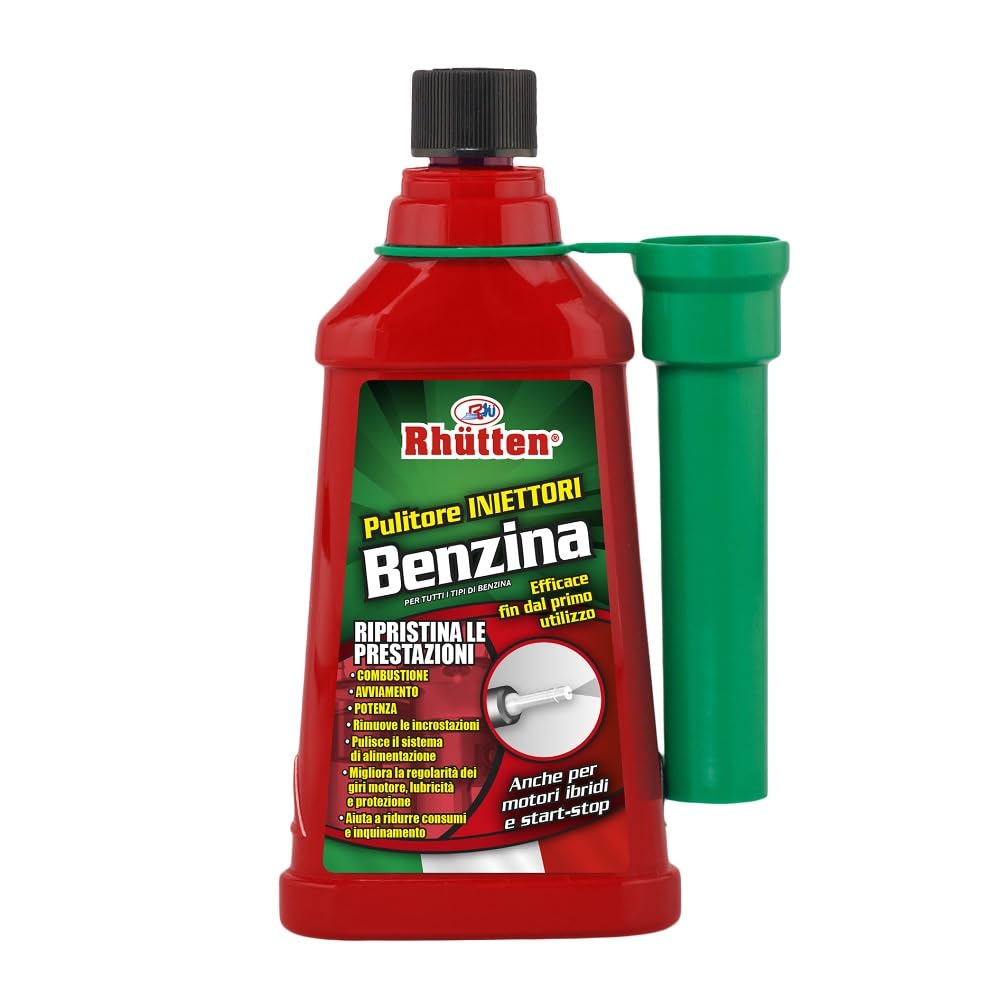 Rhutten, Pulitore Iniettori Benzina, Monodose Superconcentrata, Migliora le Prestazioni, Riduce Consumi, 150ml