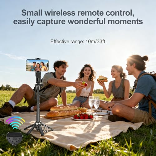 Trípode para selfie MagSafe Antoflash extensible en color negro para iPhone y Android 6