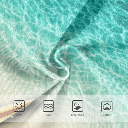 Toddler Girls Underwear 2t Cotton Panties for Girl Pattern Undies Kids Briefs Beach Starfish Teal3