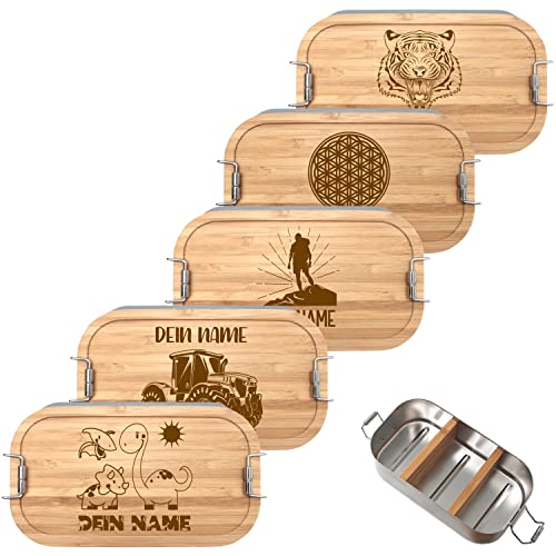 Generisch Personalisierte Brotdose mit Namen aus Edelstahl 700ml, Edelstahl Lunchbox personalisiert mit Motiv für Kinder und Erwachsene (700ml) Generisch Personalisierte Brotdose mit Namen aus Edelstahl 700ml, Edelstahl Lunchbox personalisiert mit Motiv für Kinder und Erwachsene (700ml)