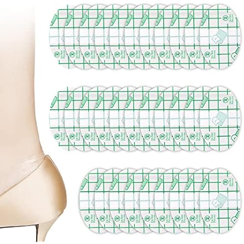 LxwSin Blister for feet, Oval Blister, 40 PCS Hydrocolloid Invisible, Gel Blister Prevention Patches Adhesive Waterproof for Toe, Finger and Heels Protector (69 x 44mm) Cover