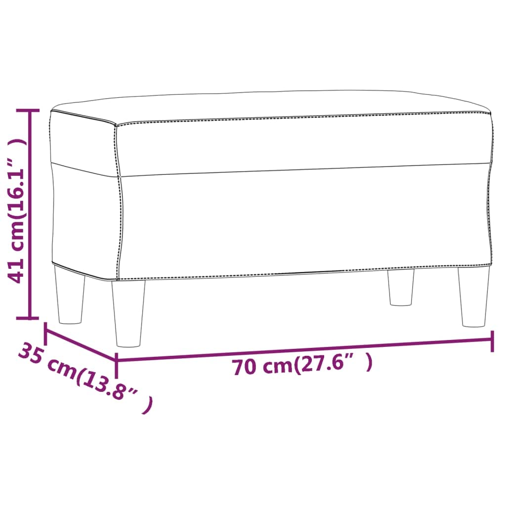 vidaXL Banco Taburete Recibidor Entrada Pasillo Dormitorio Salón Comedor Tapizado Acolchado Cama Asiento Mueble Patas de Tela Crema