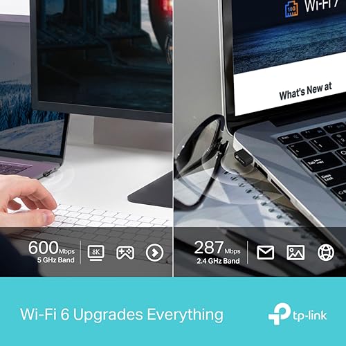TP-Link Archer TX10UB Nano AX900 Wi-Fi 6 Bluetooth 5.3 USB Adapter, 900 Mbps Dual Band USB 2.0, Omni Directional Antenna, Supports Windows 11/10 8 51vzGLCelBL