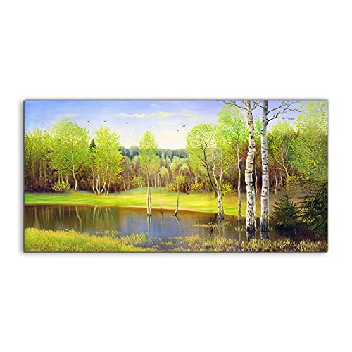 Photo acrylique paysage de lac 120x60cm au rendu brillant exceptionnel