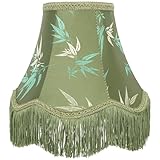 BESPORTBLE Tischlampenschirm Makramee Quasten Lampenschirm aus Baumwolle Grün Ersatz für Schreibtischlampe und Stehlampe Weiches Licht für Wohn und Hotelausstattung