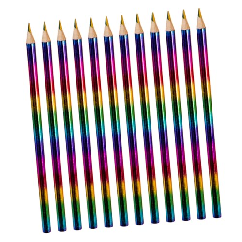 TOGEVAL 12 piezas Lápices de Colores Arcoíris Lápices de Pintura Profesional con Núcleo Resistente para Estudiantes para Dibujo Pintura y Arte Escuela y Hogar