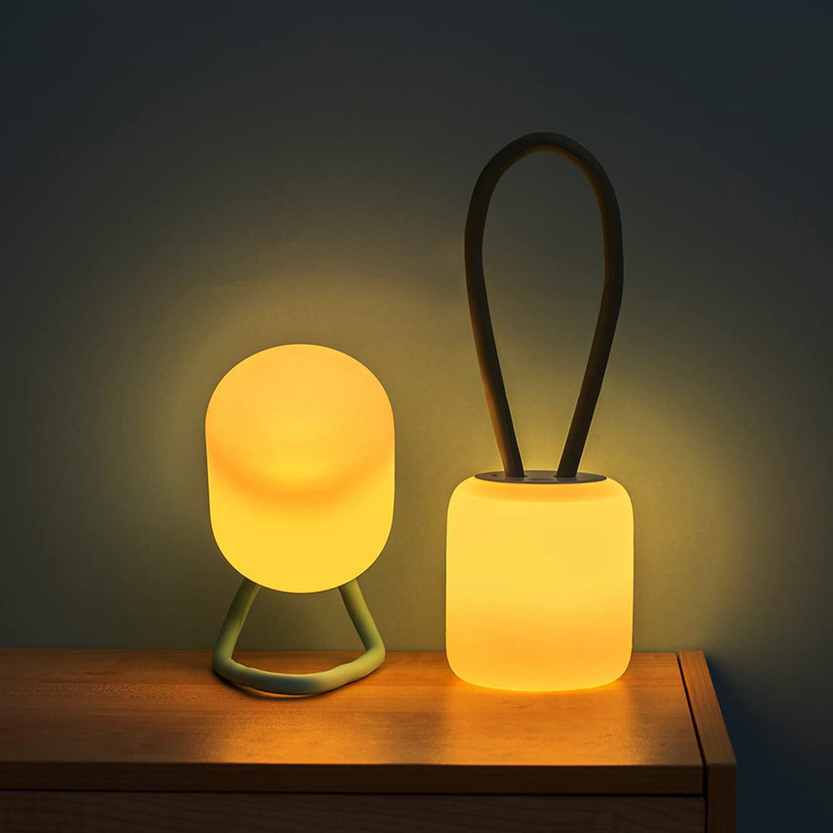 Lampka nocna LED dzieci silikonowa ściemnialna lampka nocna dla dzieci z przełącznikiem lampka nocna sypialni USB ładowania przenośna lampka nocna biwakowania salon pokój dziecięcy pokój dziecięcy