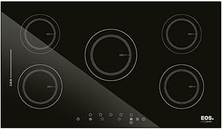 Cooktop de indução cinco bocas eos preto 9500w eci05ep 220v