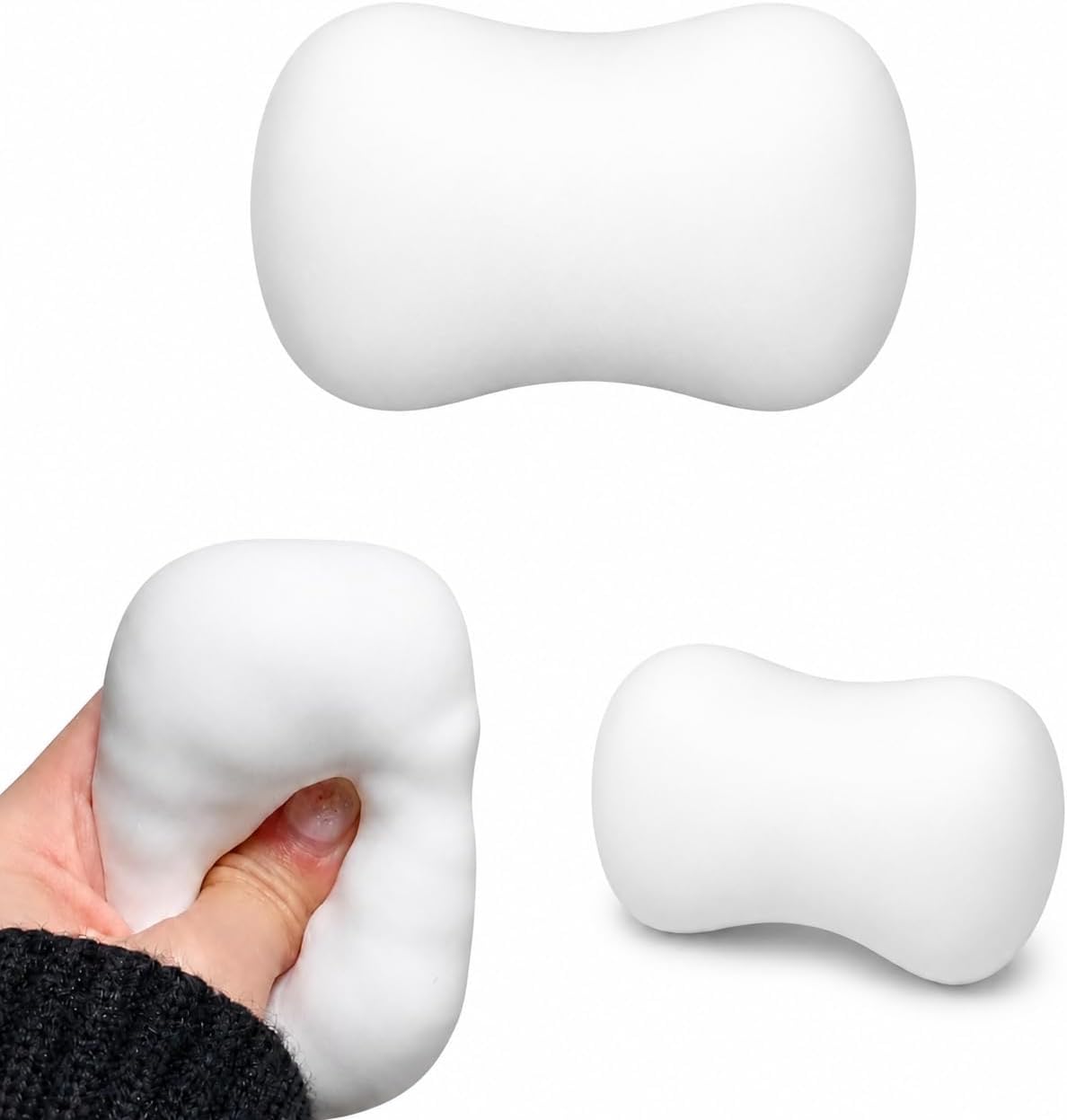 Juguete de jabón crujiente ASMR, bola de estrés realista rellena de cuentas