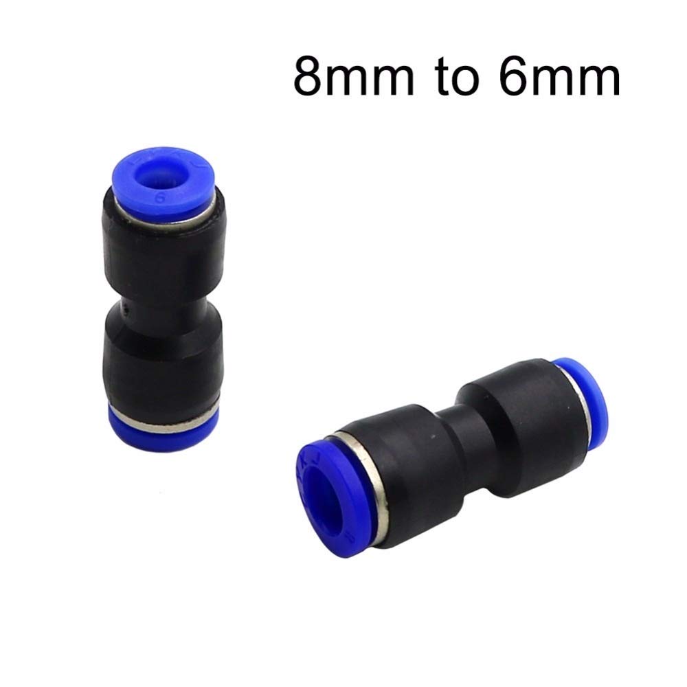 Raccordi per connettori per tubi flessibili 100pcs riducendo i connettori rapidi di blocco rapido riduzione rettilineo agganciamento rapido Giardino Accessori per il collegamento dell'acqua Giardino