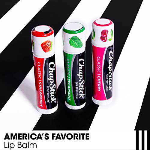 Chapstick F00573201428 Classic Spearmint, Cherry And Strawberry Lip Balm Tubes Variety Pack thumb #2