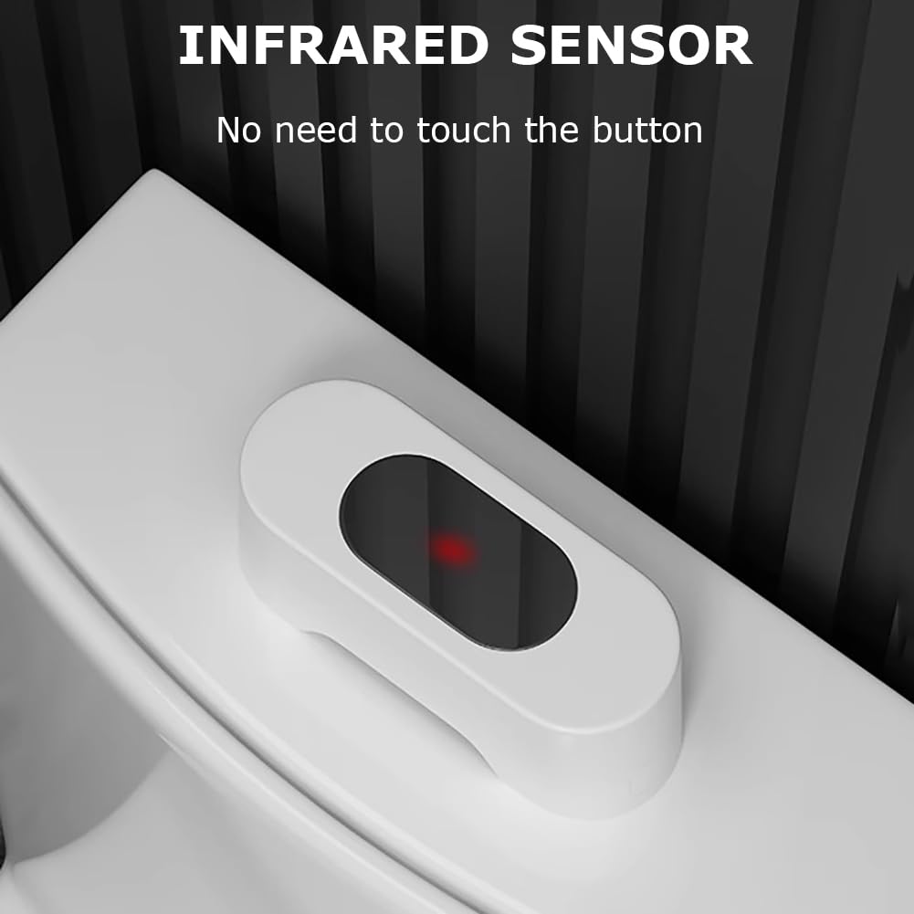 Sensor Automático De Inodoro Flusher, Sensor De Descarga De Inodoro Sin Toque, Sensor De Descarga De Inodoro Inteligente con Descarga De Infrarrojos Externos