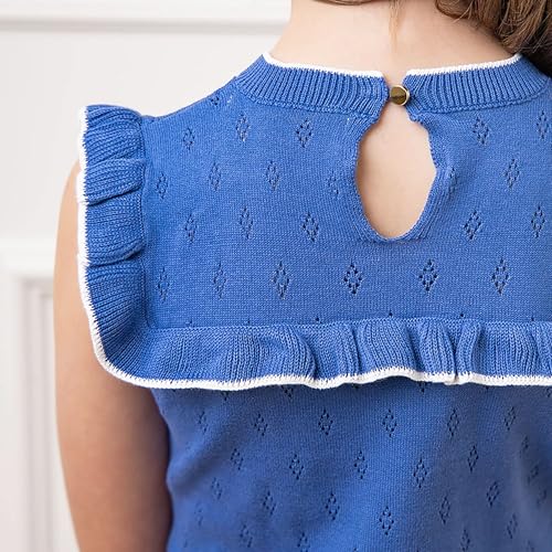 Image of Hope & Henry Girls' Milano Tipped Sweater Dress