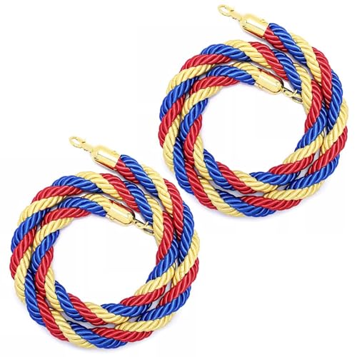 Corde de chanvre tressée rouge pour tapis de cinéma et barrière de sécurité événementielle