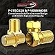 F-Stecker 7mm 10x + F-Verbinder 5X vergoldet | Gummidichtung | breite Mutter schraubbar | Verlängerung für Koaxial Antennenkabel Koax SAT Kabel | BK Anlagen | Satelliten LNB F Stecker + Verbinder Set