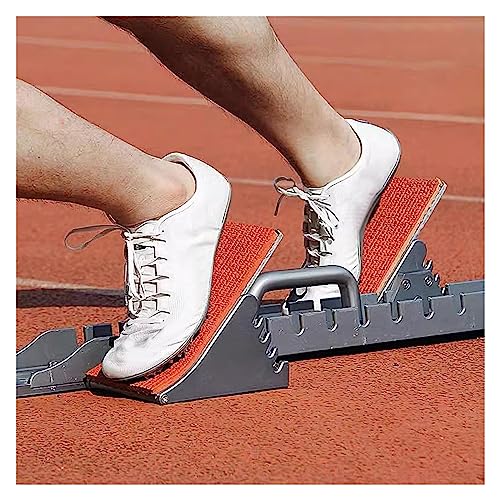 LZMZMQ Starting Block 4 Angle Adjustable, Aluminum Professional Track & Field Aid Starters with Portable Handle, for Sprinting & Formal/Informal Competition, Indoor Outdoor