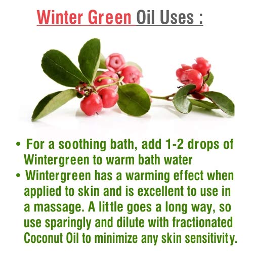 Image of Crysalis Wintergreen (Gaultheria Procumbens) Oil |100% Pure & Natural Undiluted Essential Oil Organic Standard|For Undiluted Therapeutic Grade |Aromatherapy Oil| For all Skin Types- 100ml with dropper