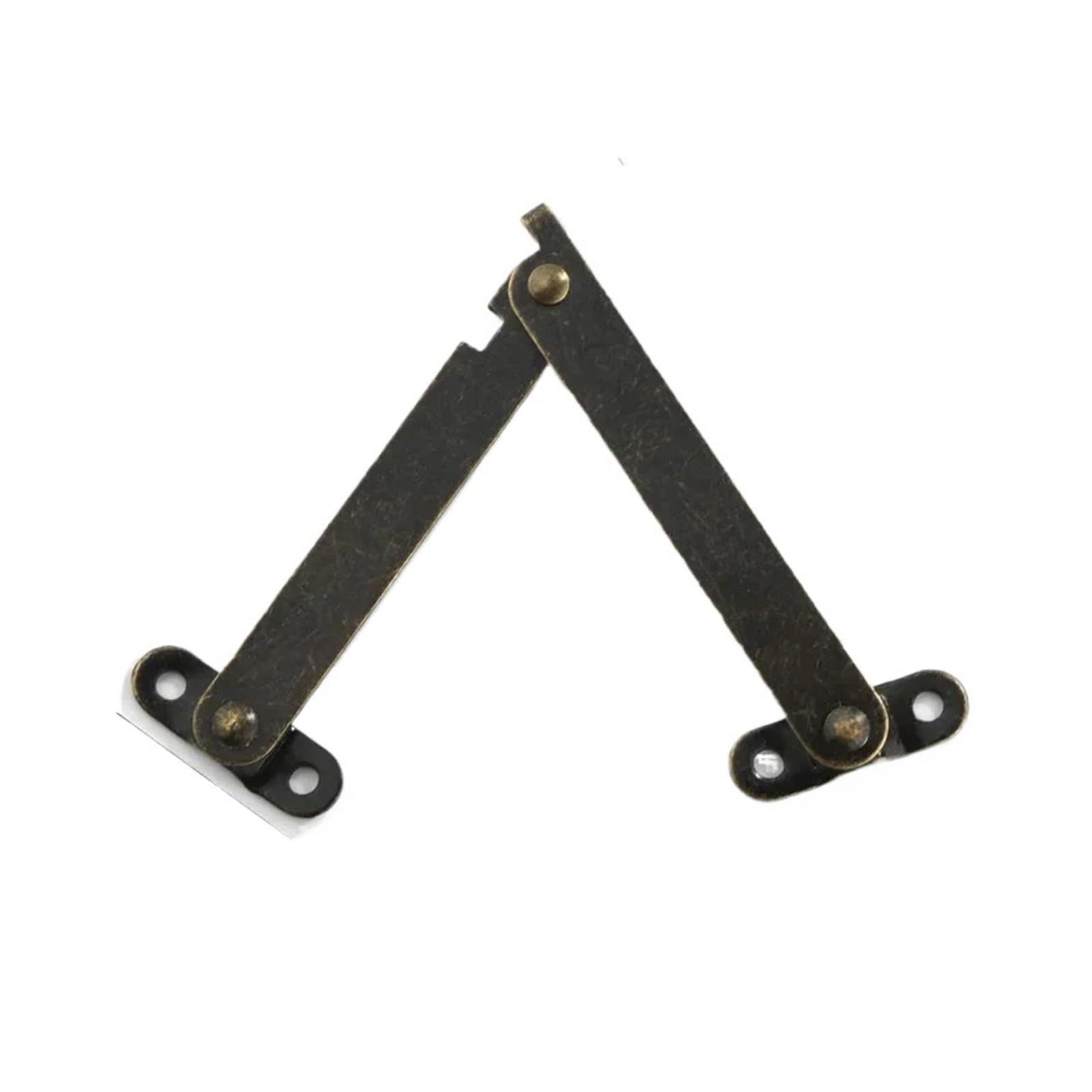 Evdmgzjapstj One Color Folding Door Hinge,2Sets Lid Support Hinges Antique Bronzes Iron Decor Box Furniture Hardware Cabinet Kitchen(348M)