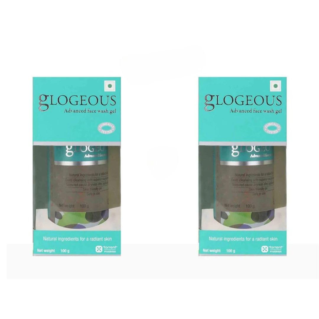 Glogeous Advanced Face Wash Gel 100gm (Pack of 2)