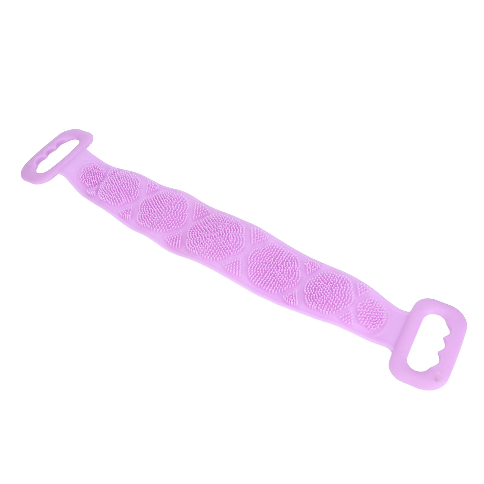 Cryfokt Scrubber per la Schiena in Silicone a Doppia Faccia con Funzione di Massaggio per Bambini Anziani, Strumento di Pulizia Esfoliante Dal Design Ergonomico (PURPLE)