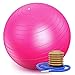 YANGHUI Pelota de Pilates Embarazadas，Pelota De Ejercicio, Pelotas De Yoga, Pilates, Fitness, Gimnasio, Equilibrio, Entrenamiento, Con Bomba-Rosado，20cm