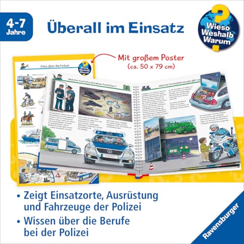 Wieso? Weshalb? Warum?, Band 22 - Alles über die Polizei (Sachbuch ab 4 Jahre - mit Klappen und riesigem Poster) (Kernreihe, 22)