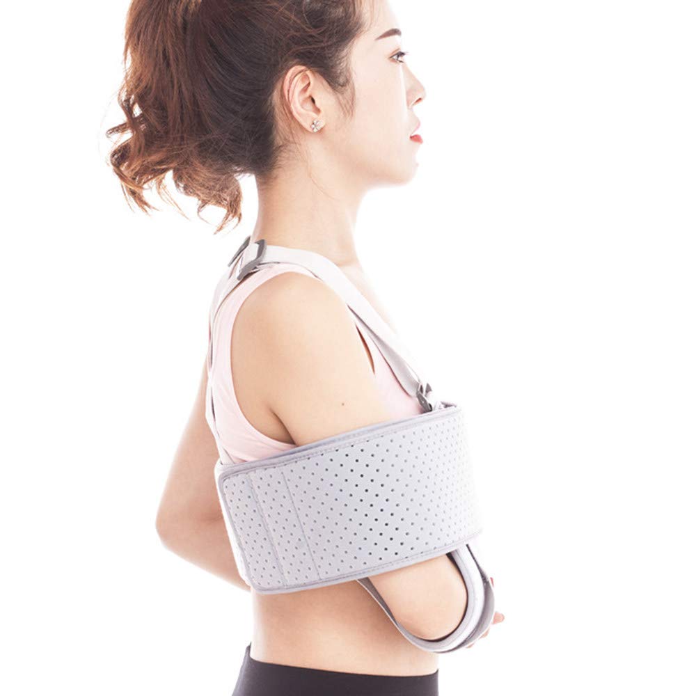 Soporte inmovilizador de Hombro con Cabestrillo para Brazo - Soporte rotador Ajustable para Manguito y Codo - para Hombres y Mujeres - Se Adapta a Mano Izquierda y Derecha