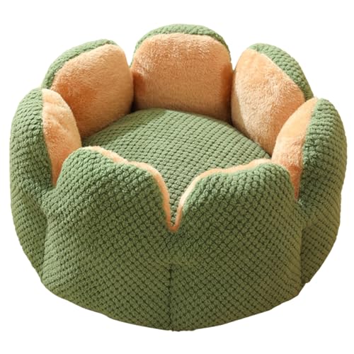 LAGUOE Cuccia per animali domestici a forma di cactus a forma di fiore, calda cuccia per cani, cuccia per piccoli divani in peluche