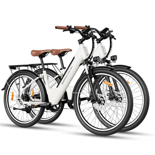 F2 26" Step-Thru Electric Bike for Adults, 30-50 Miles City Cruiser & 20MPH image 3