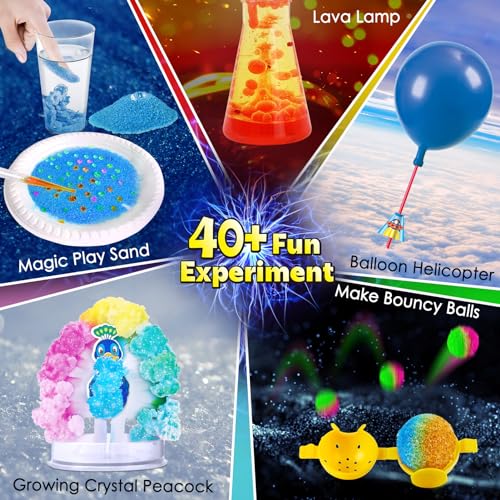 UNGLINGA 40+ Experiments Science Kit for Kids - Chemistry Set, Educational Toy Gift Idea for Boys and Girls Birthday Christmas S.T.E.M Scientific Toy - Image 3