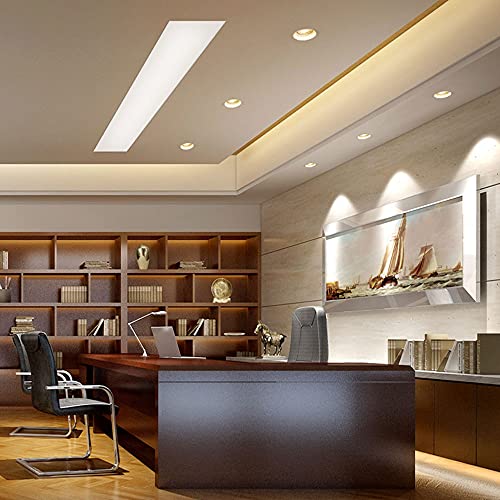 Foco direccional LED empotrable de aluminio con luz de acento orientable 7