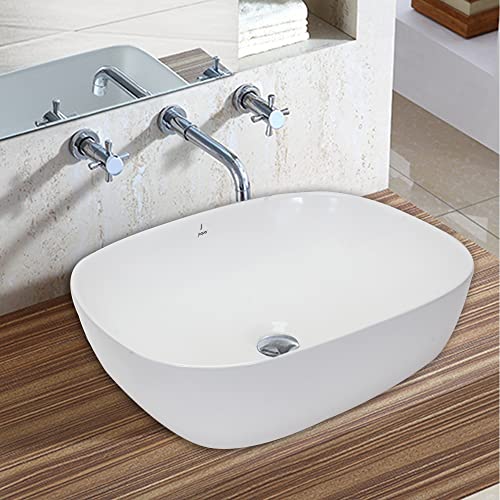 Image of JAQUAR TABLE TOP BASIN, SIZE: 480X380X140MM JDS-WHITE-25909 VESSEL /TABLE TOP /COUNTER TOP