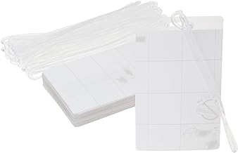 Juvale 30-Pack Self Laminating Luggage Tags with Loops, Pouches, and Paper Inserts for Identification Badges and Business Cards When Traveling (10.4x6.6 cm)