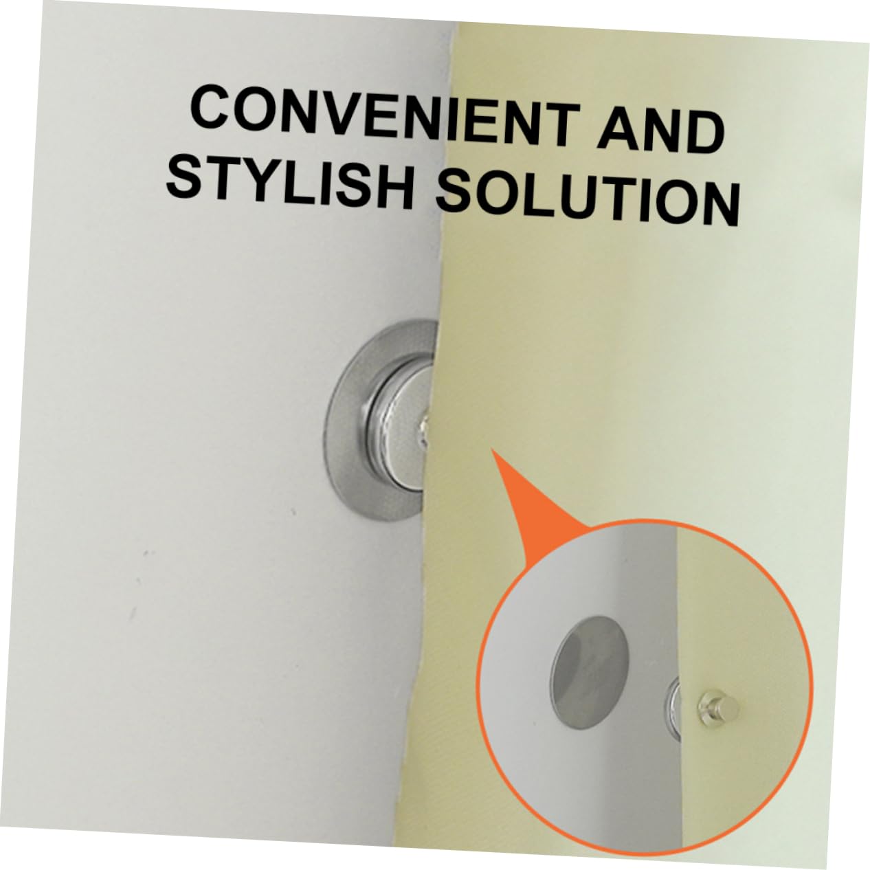 Amosfun 24paia Fermatenda Magnetici Con Design Elegante Pulsanti Magnetici Per Tende Facile Da Installare Per Uso Casa e Ufficio Accessori Per Decorazione Finestra