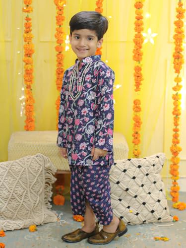 Image of BownBee Kids Ethnic Wear Dhoti Kurta Set | Traditional Festive Clothing for Children | Indian Wedding & Celebration Wear | Comfortable Fit