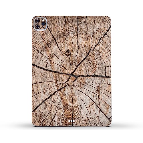 Image of MightySkins Carbon Fiber Skin Compatible with Apple iPad Pro 11 inch M2 4th Gen (2022) Full Wrap Kit - Tree Rings | Protective, Durable Textured Carbon Fiber Finish | Easy to Apply | Made in The USA