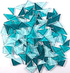 Sai Mosaic Art Triangular Teal Mosaic 200 GMS