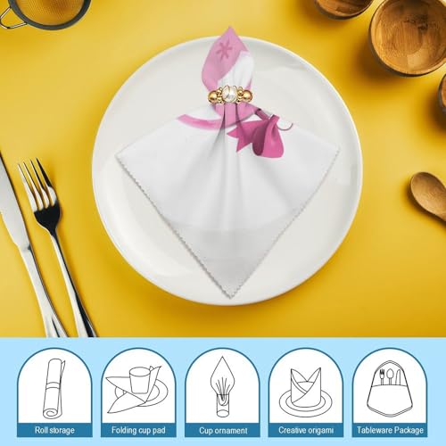 Servilletas de Tela Decorativas Cuadradas 18x18 Pulgadas Pack 4 miniatura 7