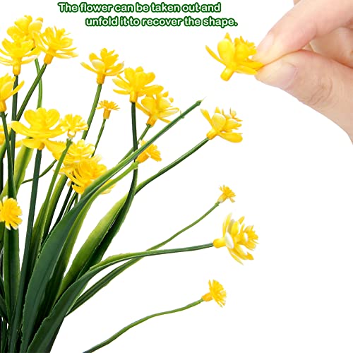 Grennmauler Artificial Flowers, 24Pcs Uv Resistant Fake Flowers Outdoor, Faux Plastic Flowers For Decoration Home Kitchen Garden Wedding Party Decor #TOP3