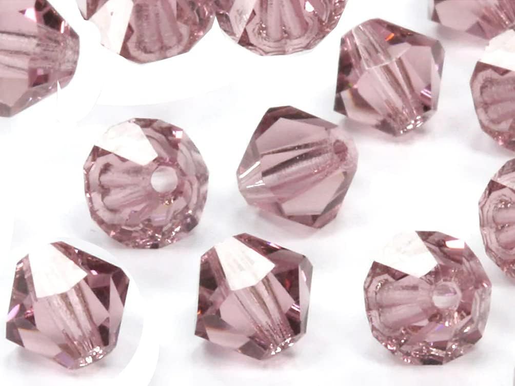 Preciosa Crystal Light Amethyst 5328 4mm Bicone Beads MC Bead Rondell Pack of 100 pcs